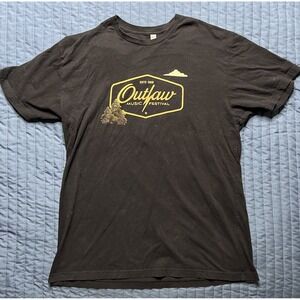 2016 Outlaw Music Festival Shirt Unisex Size Black Willie Nelson Short Sleeve